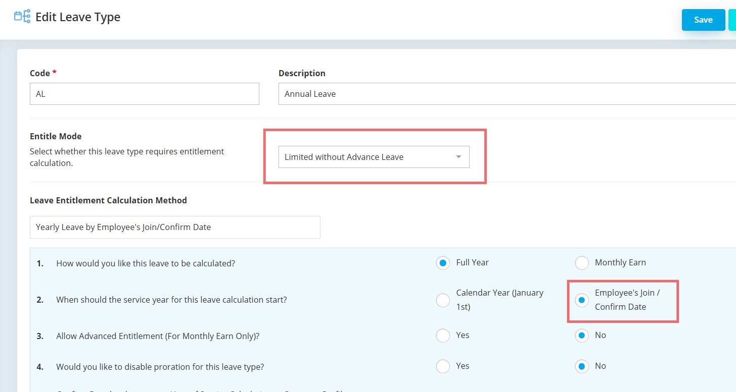 HRMS : How to set prorate leave | UK Software